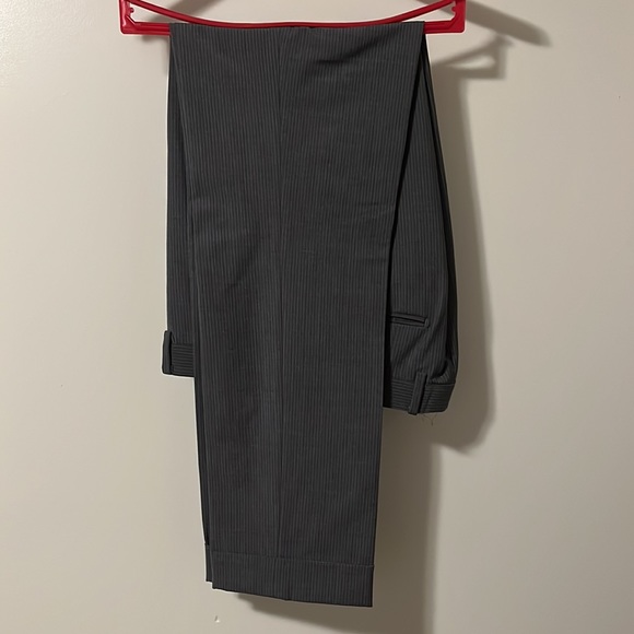 Calvin Klein Gray Pinstripe 2 Piece Suit - Picture 5 of 6